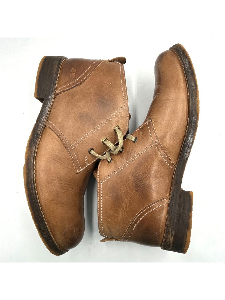 Bed Stu Men's Brown Leather Draco Lace-Up Distressed Chukka Boots Size 9.5 3811 — image 7 of 8